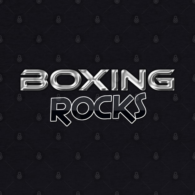 Boxing Rocks Boxing Fans T Shirt by JumpRopeaDope